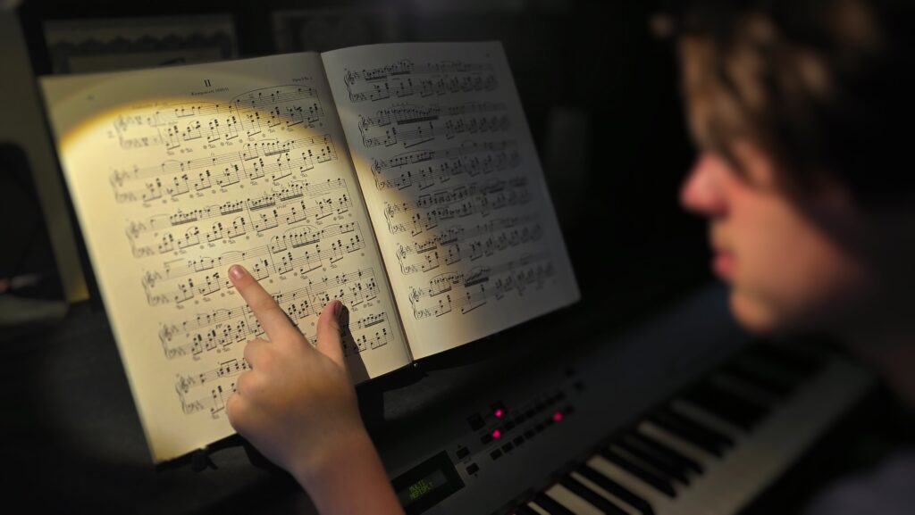 Klavierunterricht - Notenlesen Theorie Chopin