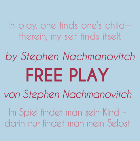 Typografische Inspirationskarte zu Improvisation & Kreativität für die BLJ Academy.