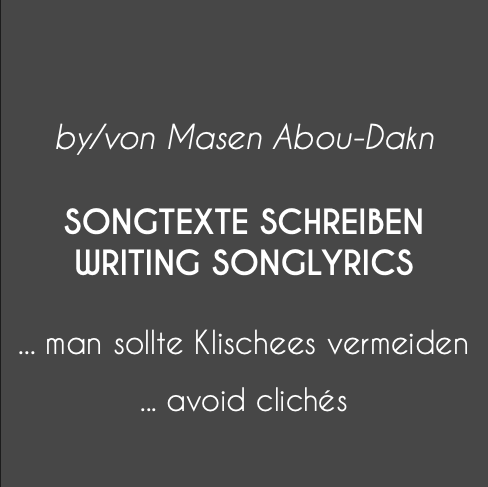 Typografische Inspirationskarte zu Songwriting für die BLJ Academy.
