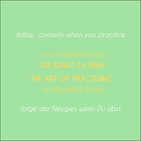 Typografische Inspirationskarte zu Üben und musikalischer Entwicklung für die BLJ Academy.